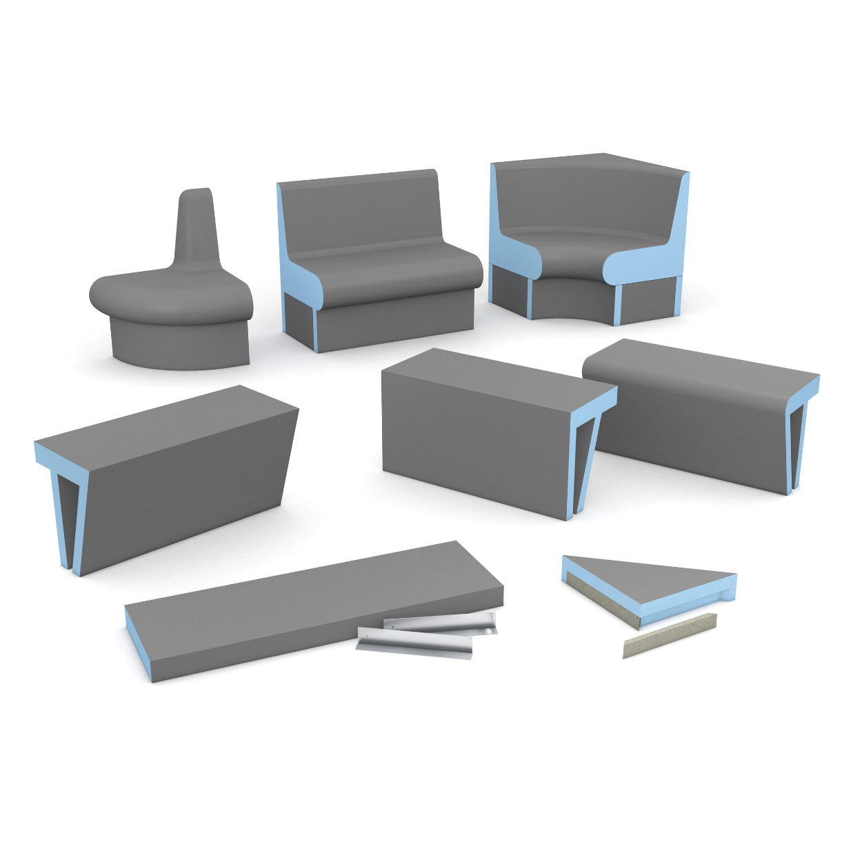 Wedi Sanoasa Comoda Draagelement voor Hoekbank 90°